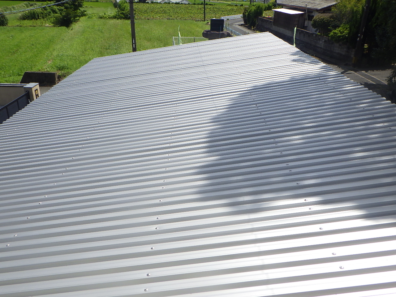 雨漏り修繕後の屋根の様子(ペイントホームズ福岡北店)